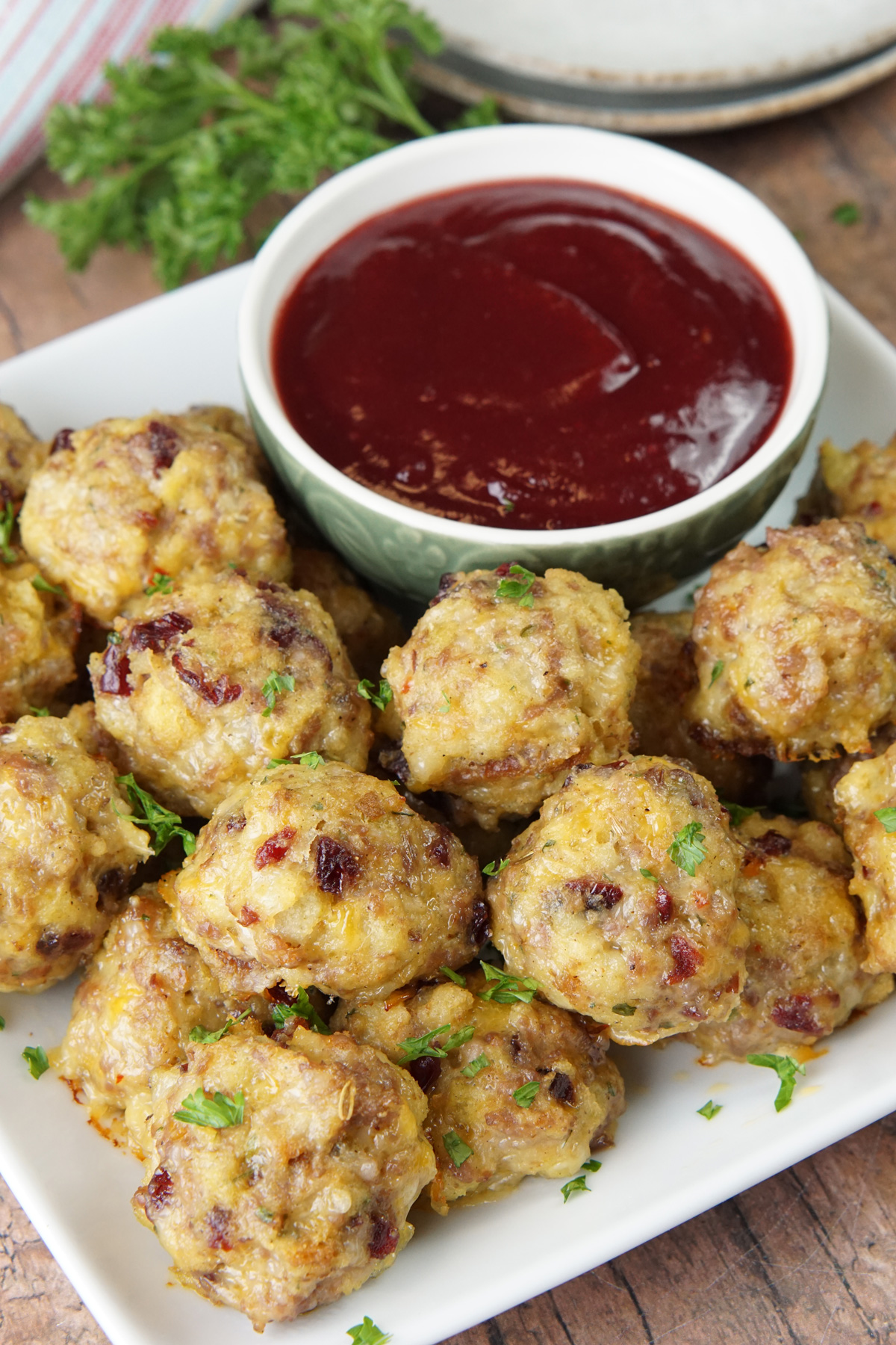 Sausage stuffing bites