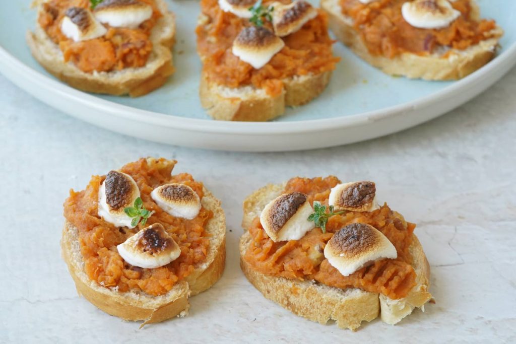 Sweet Potato Crostini