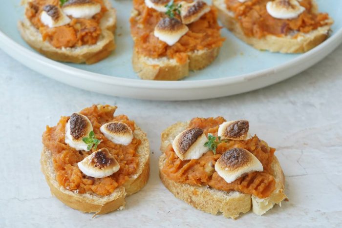 Sweet Potato Crostini