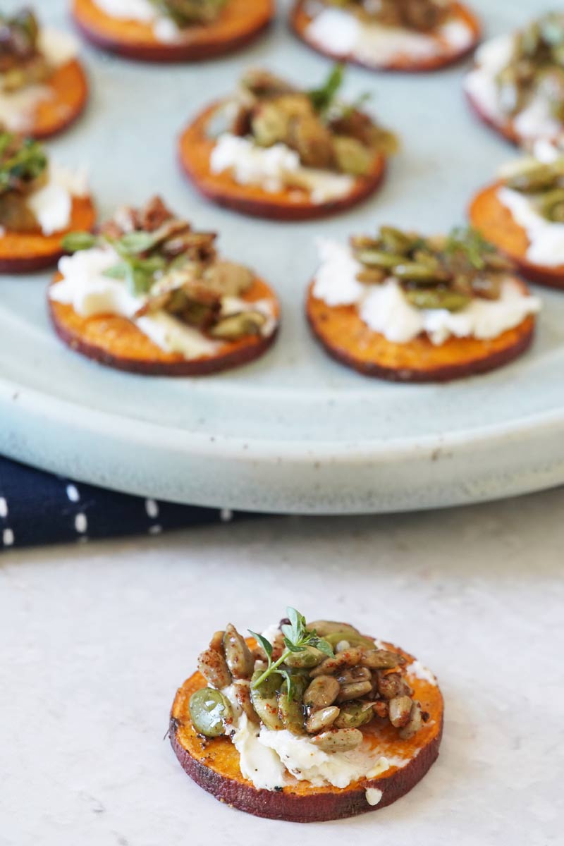 Sweet Potato with Mascarpone and seeds