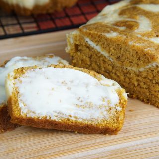 Mini pumpkin cream cheese loaves