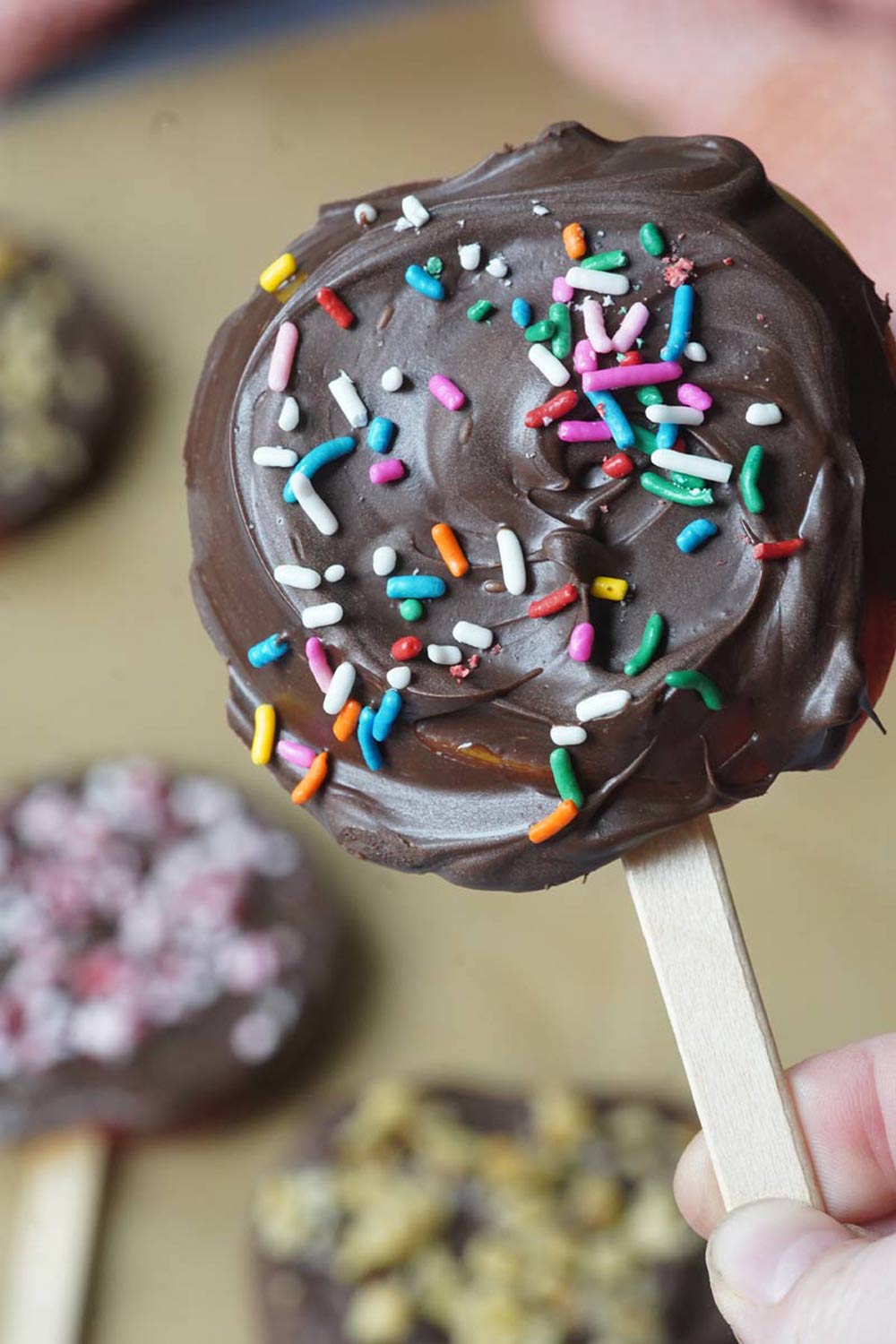 chocolate covered apple slices