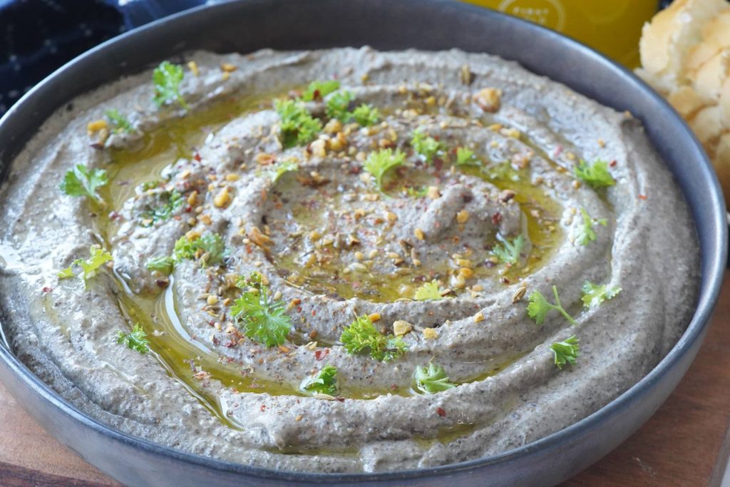 black lentil dip