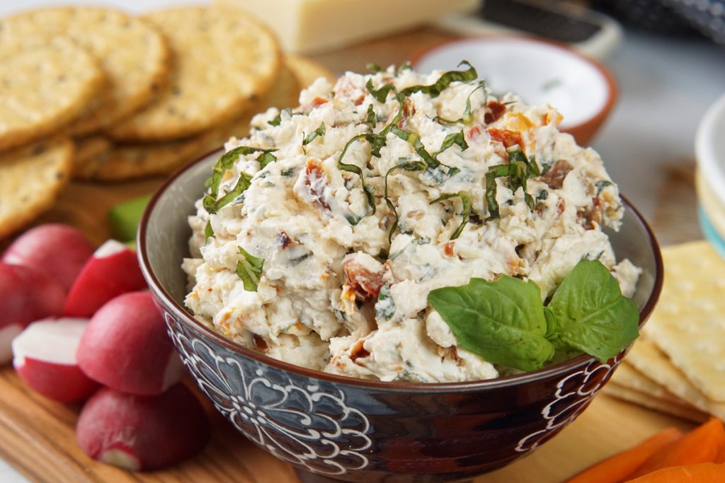 Sun dried tomato and parmesan dip
