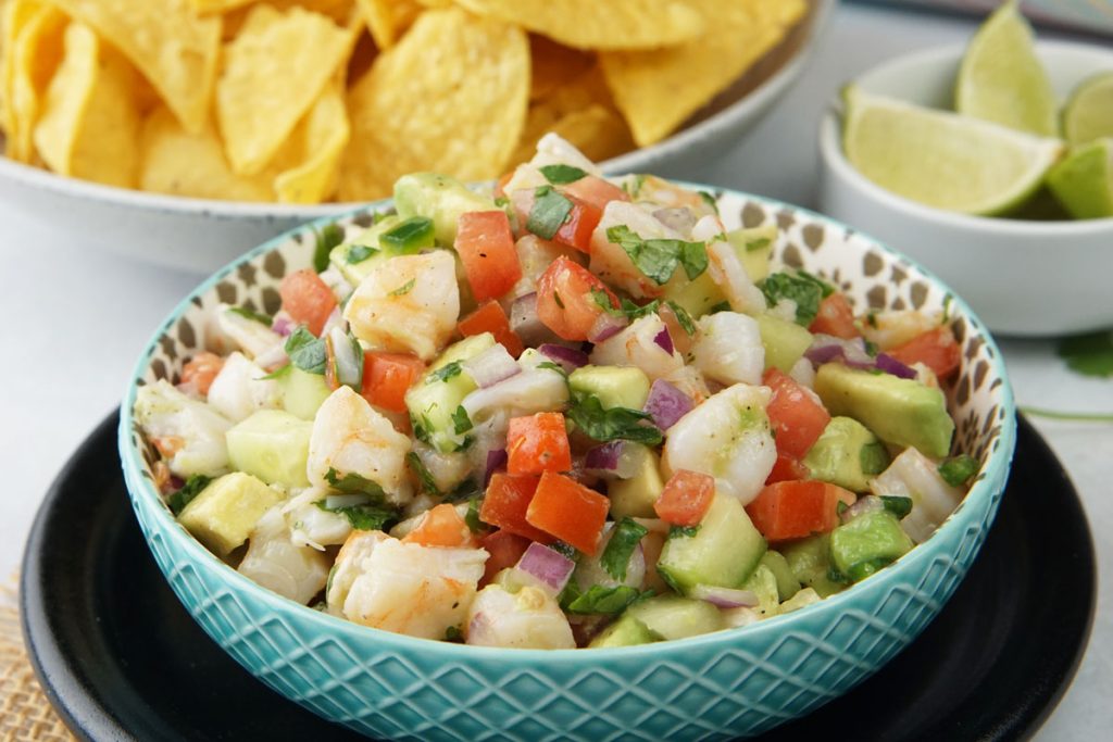 Avocado shrimp salsa