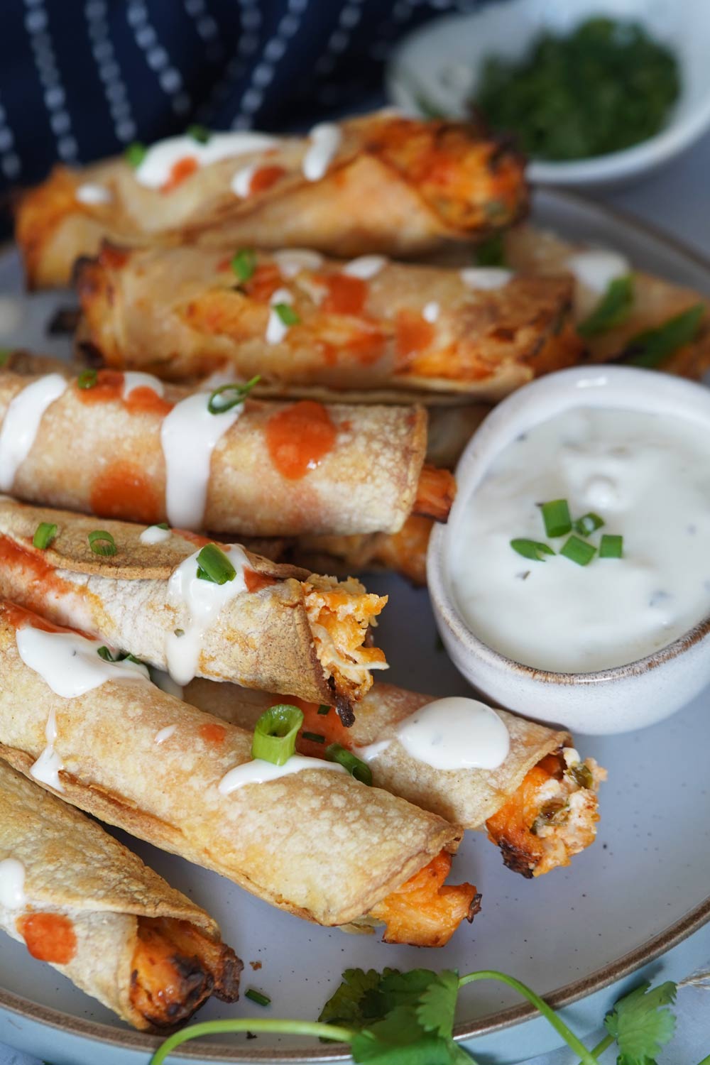 buffalo chicken taquitos
