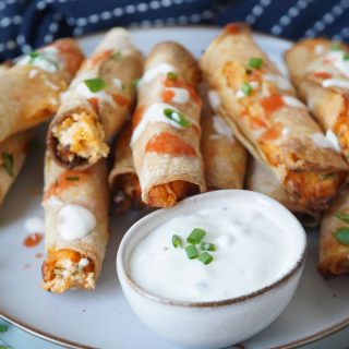 buffalo chicken taquitos
