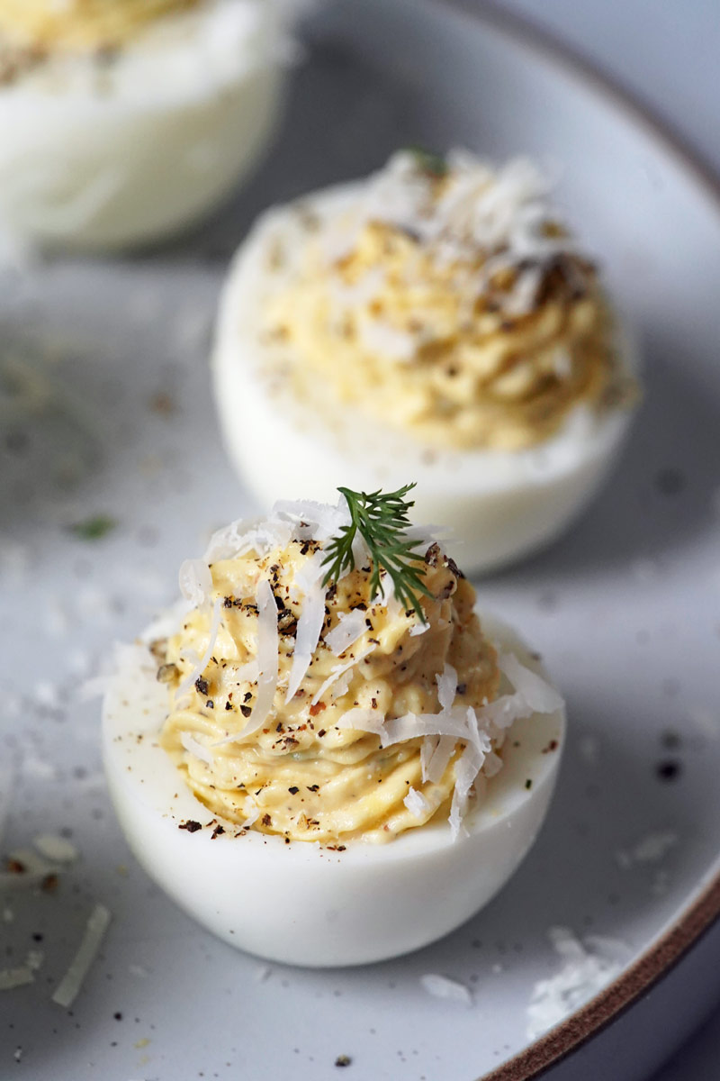 Cacio e Pepe Deviled Eggs
