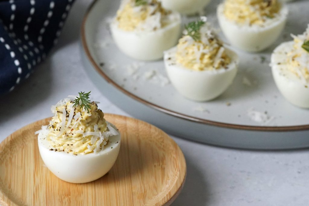 Cacio e Pepe Deviled Eggs