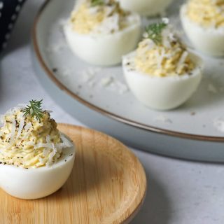 Cacio e Pepe Deviled Eggs