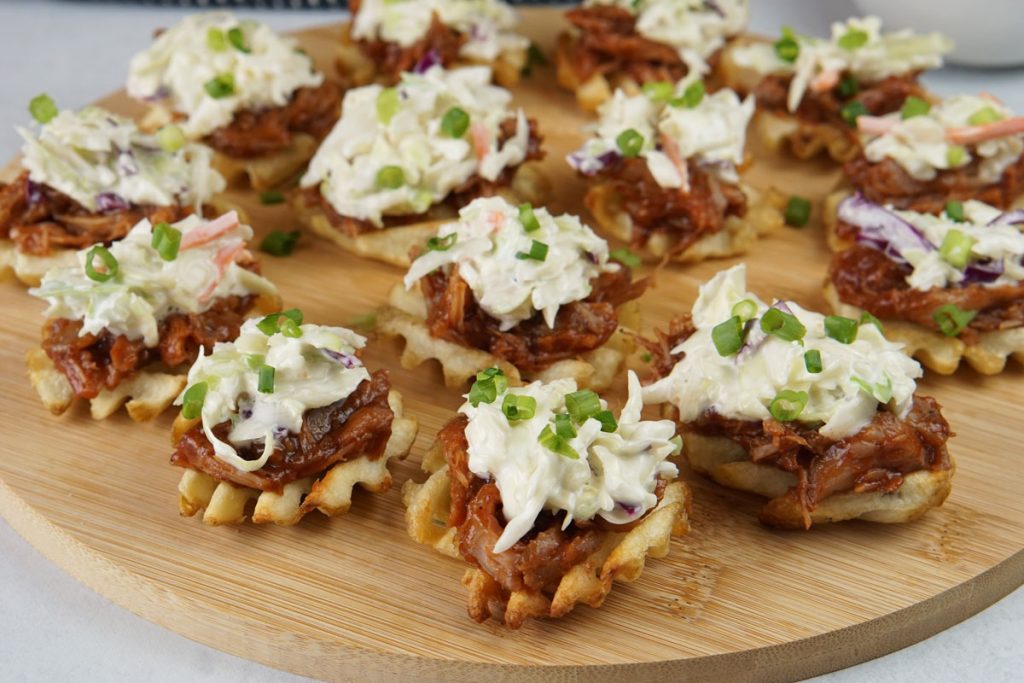 Pulled pork waffle fries