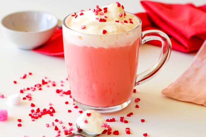 red velvet hot chocolate