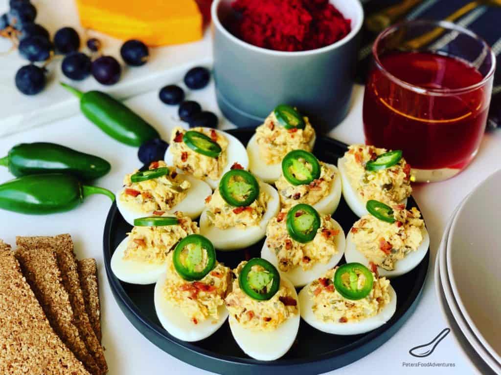 jalapeno popper deviled eggs