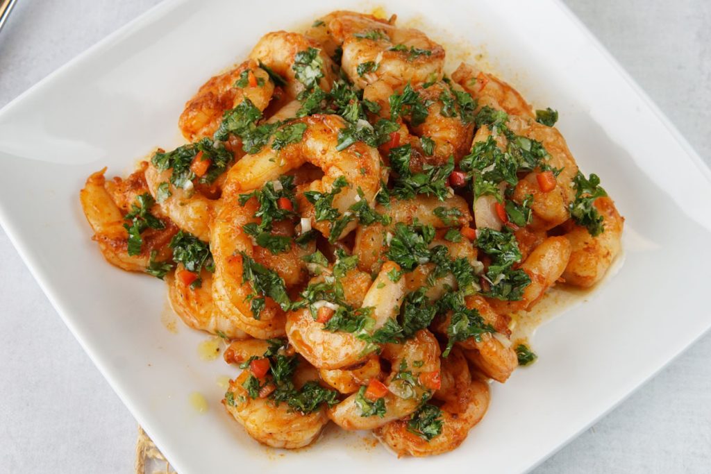 Chimichurri shrimp