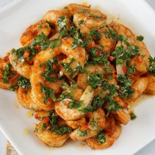 Chimichurri shrimp