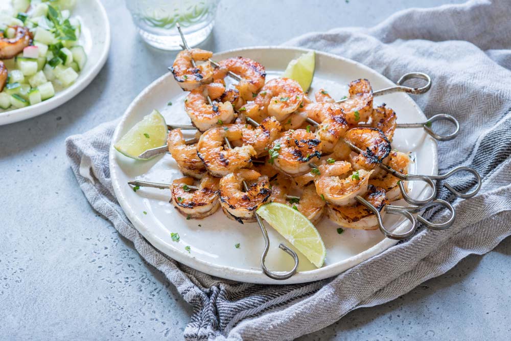 grilled shrimp skewers