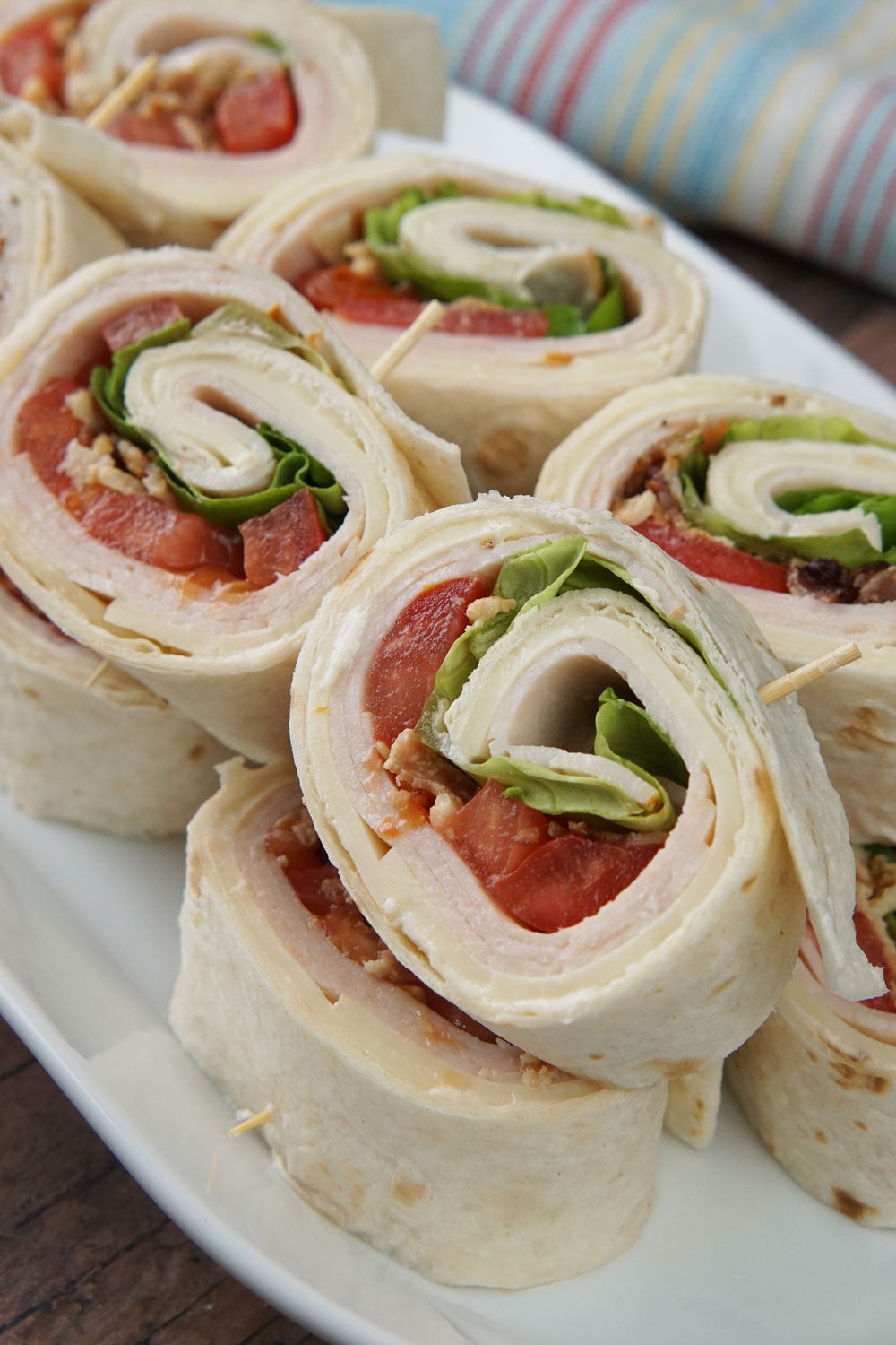 Turkey club pinwheels