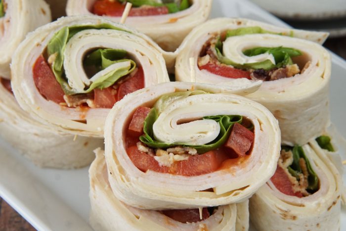 Turkey club pinwheels
