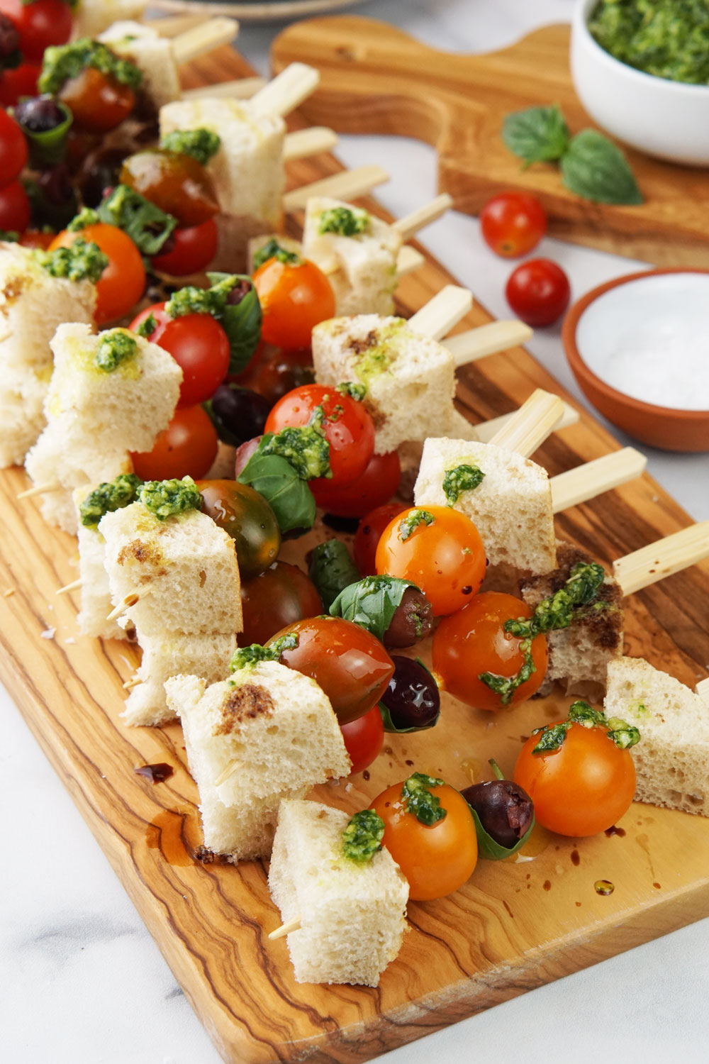 Panzanella skewer