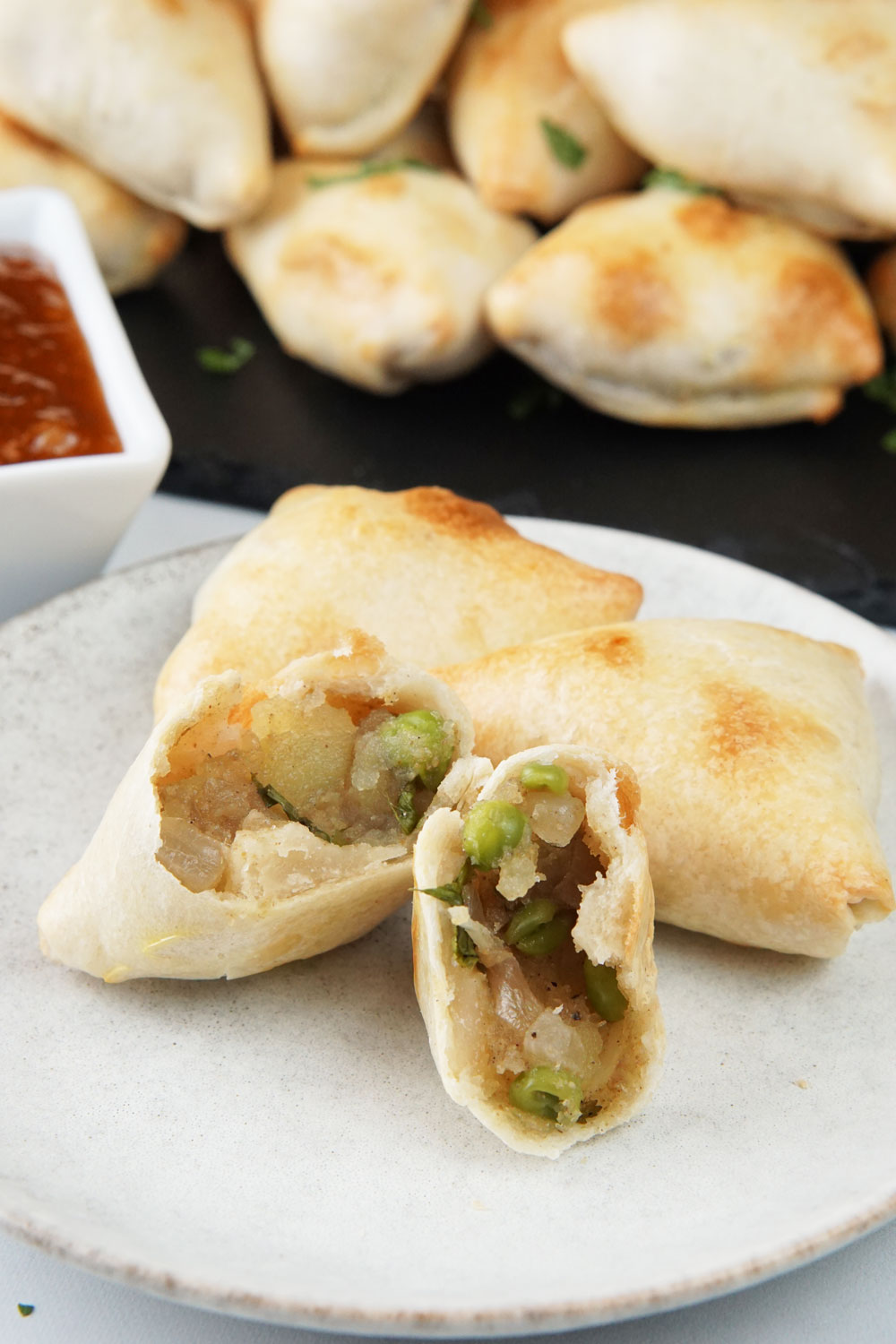 Potato samosas