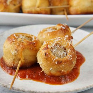 garlic bread meatball bites